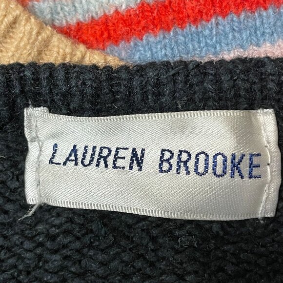 Vintage Angora Silk Sweater Womens 1X Black Old Money Beaded Holiday Party Cozy - Picture 10 of 14